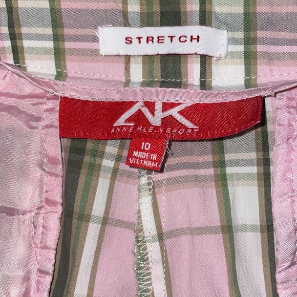 Anne Klein Sport active leisure longer shorts girly plaid - Picture 3 of 5